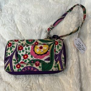 Vera Bradley viva la vera zip around wristlet wallet